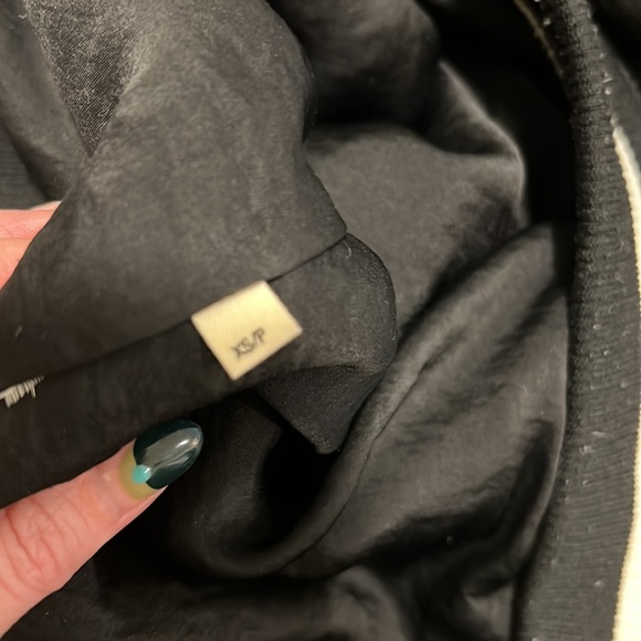 Capulet Silk Bomber with Rose Embroidery XS - Picture 11 of 14